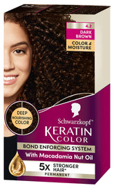 Schwarzkopf Keratin Color: bote de coloración para cobertura total de canas y tono duradero.