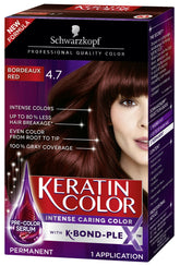 Schwarzkopf Keratin Color con suero precolor en bote para color uniforme.