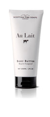 Scottish Fine Soaps Au Lait, tubo de crema corporal de 198 g, hidratación suave.