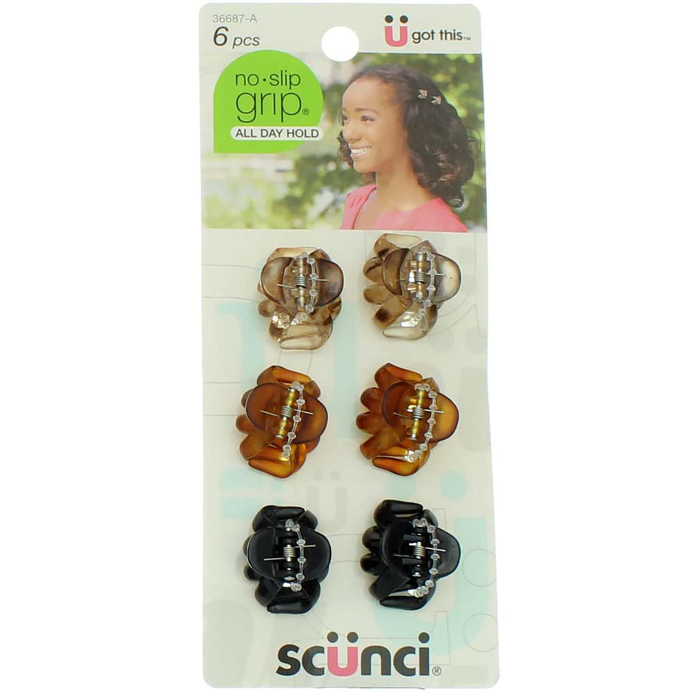 Scunci pinzas pulpo mini con agarre sin deslizamiento para trenzas.