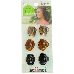Scunci diseño compacto, clips pulpo mini para peinados discretos.