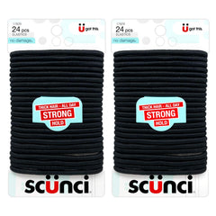 Scunci elásticos sin daño para cabello, paquete de 24 piezas, ideal para uso diario suave.