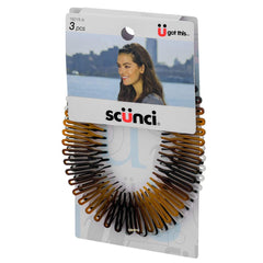 Scunci Effortless Beauty en tono negro para un peinado seguro.
