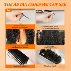 Sdferlin paquetes cabello birmano rizado espiral 20 pulgadas, densidad amplia para look completo.