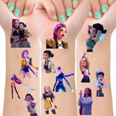 SDONY tatuajes demonio para niños en hojas, diversión rápida y temporal.