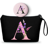 SEAMOON bolsa de maquillaje personalizada con espejo para organizar cosméticos en viaje.