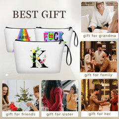 Seamoon estuche cosmético tela duradera, almacenamiento seguro para viajes