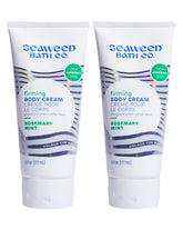 Seaweed Bath Co. crema corporal firme con romero y menta para piel nutrida.