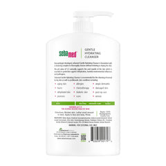 Etiqueta pH 5.5 de SEBAMED que indica equilibrio para la piel.
