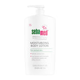 SEBAMED Loción corporal pH 5.5 en botella, hidratación suave para piel sensible.