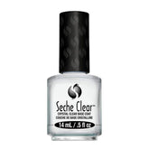 Seche Clear Base Coat aplicación suave para uñas lisas y preparadas.