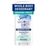 Secret desodorante corporal seco y fresco para uso diario