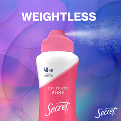 Secret Dry Spray Desodorante para Mujer, frasco del pack de tres