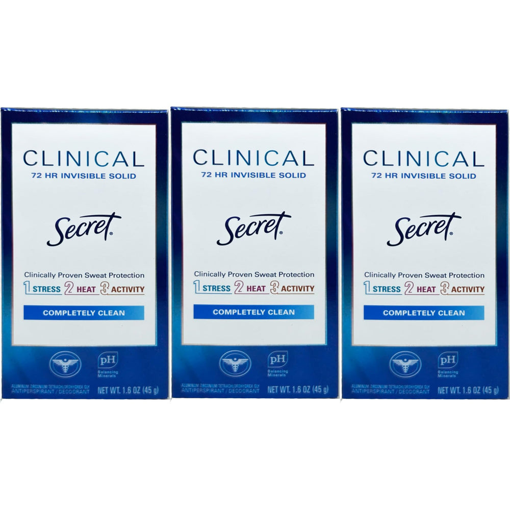 Secret Fuerza Clínica Desodorante Invisible: aplicación seca para uso diario cómodo.