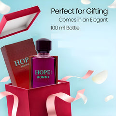 Secret Plus HOPE! HOMME frasco de vidrio, protección de la fragancia