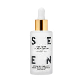 SEEN Restore Serum en botella sin fragancia, ideal para cuero cabelludo sensible.
