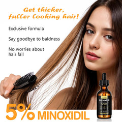 Minoxidil de Sefralls, cuentagotas visible, favorece renovación suave del cabello.