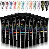 Gel SEISSO de estampado para uñas con 12 colores para diseños duraderos.