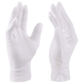 Guantes Selizo de algodón blancos, para uso nocturno y absorción de cremas.