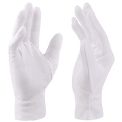 Guantes Selizo de algodón blancos, para uso nocturno y absorción de cremas.