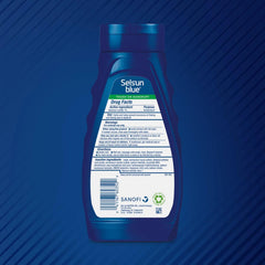 Envase de champú Selsun Blue con aloe en 11 onzas