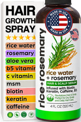 SELFWISE rociador arroz fermentado romero: nutriente para cuero cabelludo saludable.