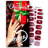 Seminca brillos magenta y copos rosa, ideal para un look navideño rápido.