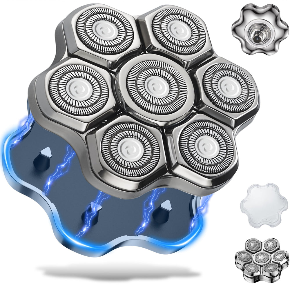 Seminhoof cabezal repuesto magnético de 7 hojas para afeitado cómodo