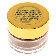 Sensitive Planet Scent of Samadhi en empaque morado para uso diario.