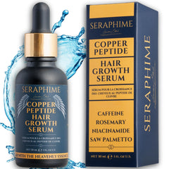 Seraphime: suero de cobre para cabello, enfocado en crecimiento y densidad