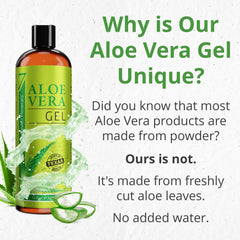 Seven Minerals Aloe Vera Gel aplicación facial: calma la piel tras exposición solar