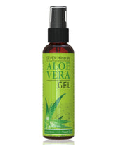 Gel de aloe Seven Minerals en botella de viaje para piel suave.