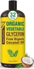 Seven Minerals glicerina vegetal, botella grande, para hidratación casera y proyectos de belleza.