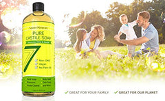 Seven Minerals Savon Castile Pur, sans huile de palme, respectueux de l'environnement.