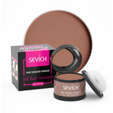 SEVICH Polvo linea capilar cubre raices grises con cobertura natural.