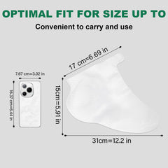 SFOPORD cubiertas para pies desechables para parafina, mantienen calor para tratamientos en casa.