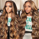 SFTNMEH peluca frontal 13x6 rubio miel, aspecto natural para eventos