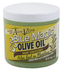 SHANGYUEFEI Blue Magic: botella de aceite de oliva con aloe para hidratación capilar