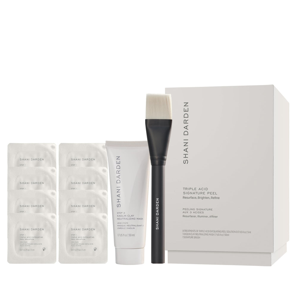 SHANI DARDEN Triple Acid Peel: aplicación-primera-fase exfolia suavemente y prepara la piel