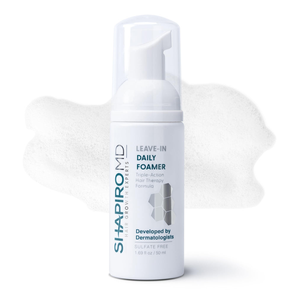 Shapiro MD espuma de uso diario para cuero cabelludo, cabello más saludable.