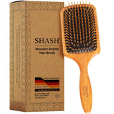 SHASH cepillo paddle de madera desenreda suavemente sin tirar