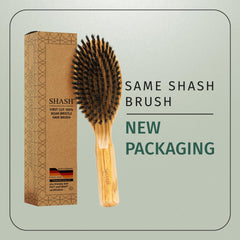 SHASH Everyday: cerdas de jabalí cerca para mejorar la textura del cabello.