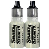 Shave Secret: pack de dos aceites para afeitar, deslizamiento suave