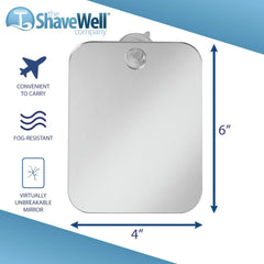 Shave Well: succión reutilizable, sujeción estable en azulejos.