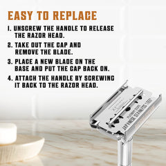 Afilado preciso SHAVING REVOLUTION para rasurado limpio y cómodo.