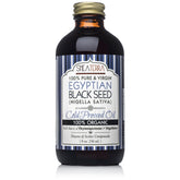 Aceite de semilla negra egipcio de Shea Terra Organics, prensado en frío, para piel y cabello suave.