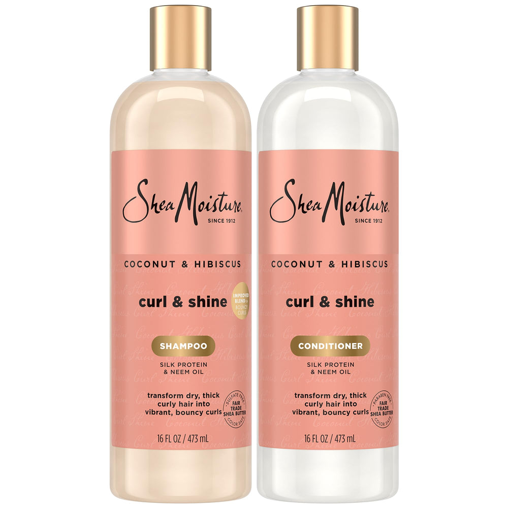 Shampoing SheaMoisture Coco Hibiscus pour boucles définies et éclat naturel