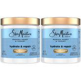SheaMoisture Mascarilla Manuka Yogur, frasco 8 onzas para reparación nutritiva del cabello.