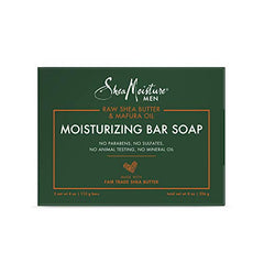 Jabón hidratante SheaMoisture Men con mantequilla de karité cruda.