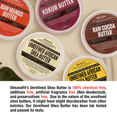 Sheanefit manteca de karité cruda, aplicación diaria para piel suave.